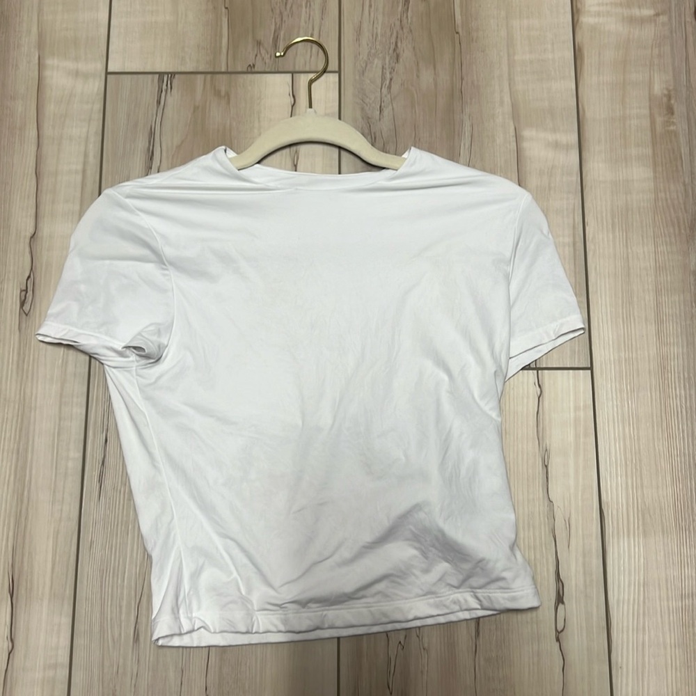 White crop top